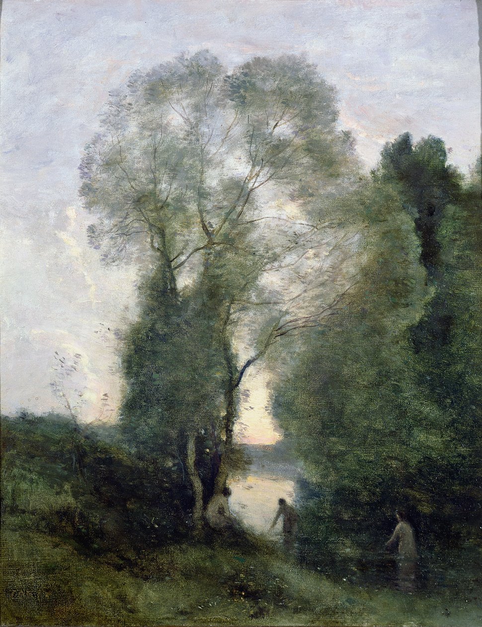 Les Baigneuses - Jean Baptiste Camille Corot