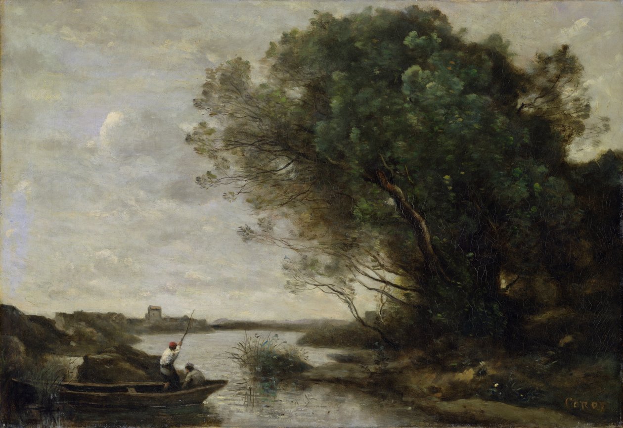 Paysage fluvial - Jean Baptiste Camille Corot