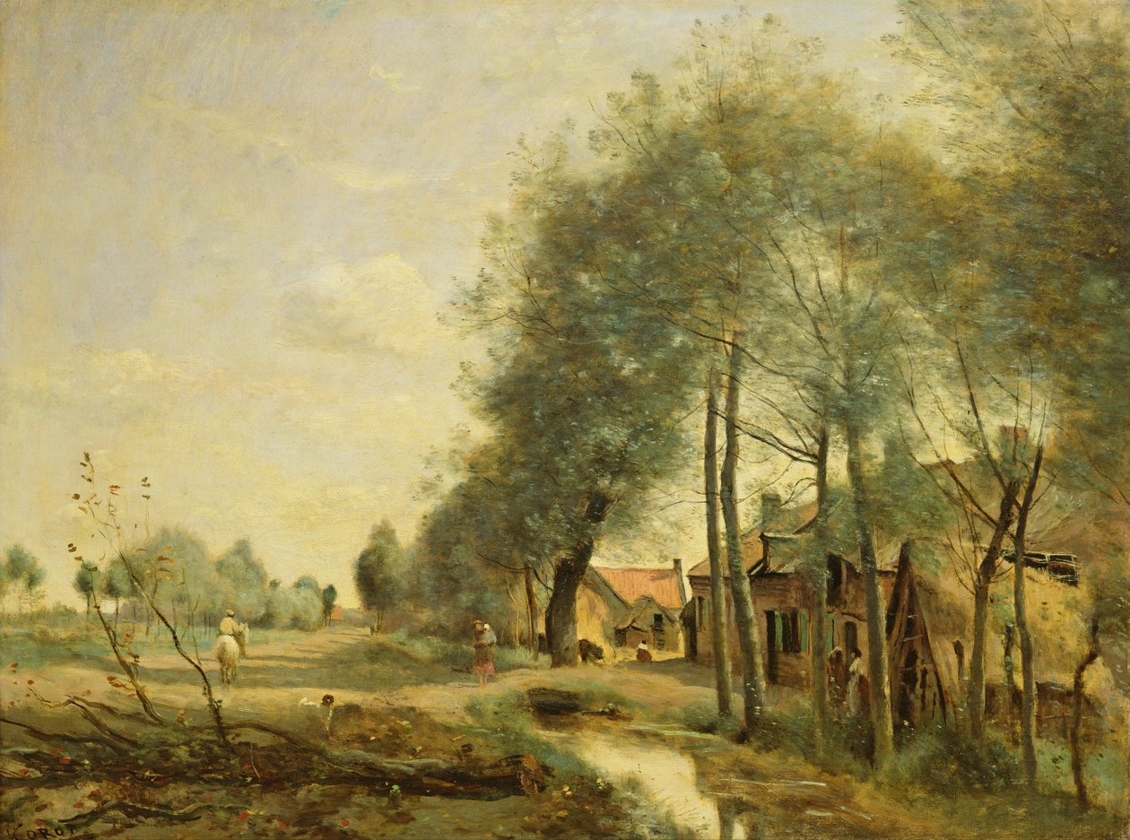 La route de Sin-le-Noble près de Douai, 1873 - Jean Baptiste Camille Corot