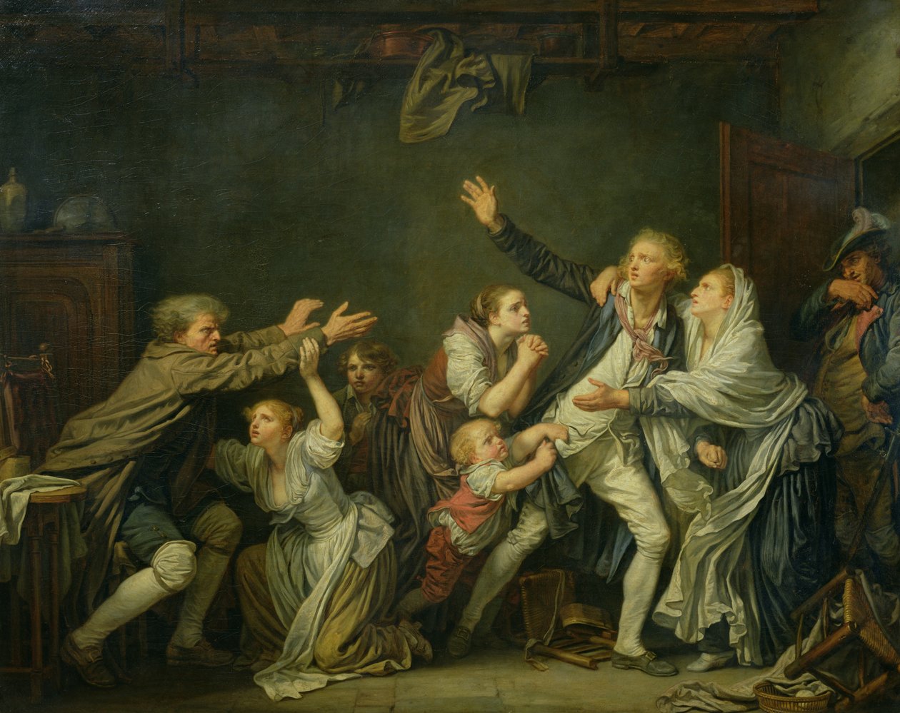La malédiction du père ou le fils ingrat, 1777 - Jean Baptiste Greuze