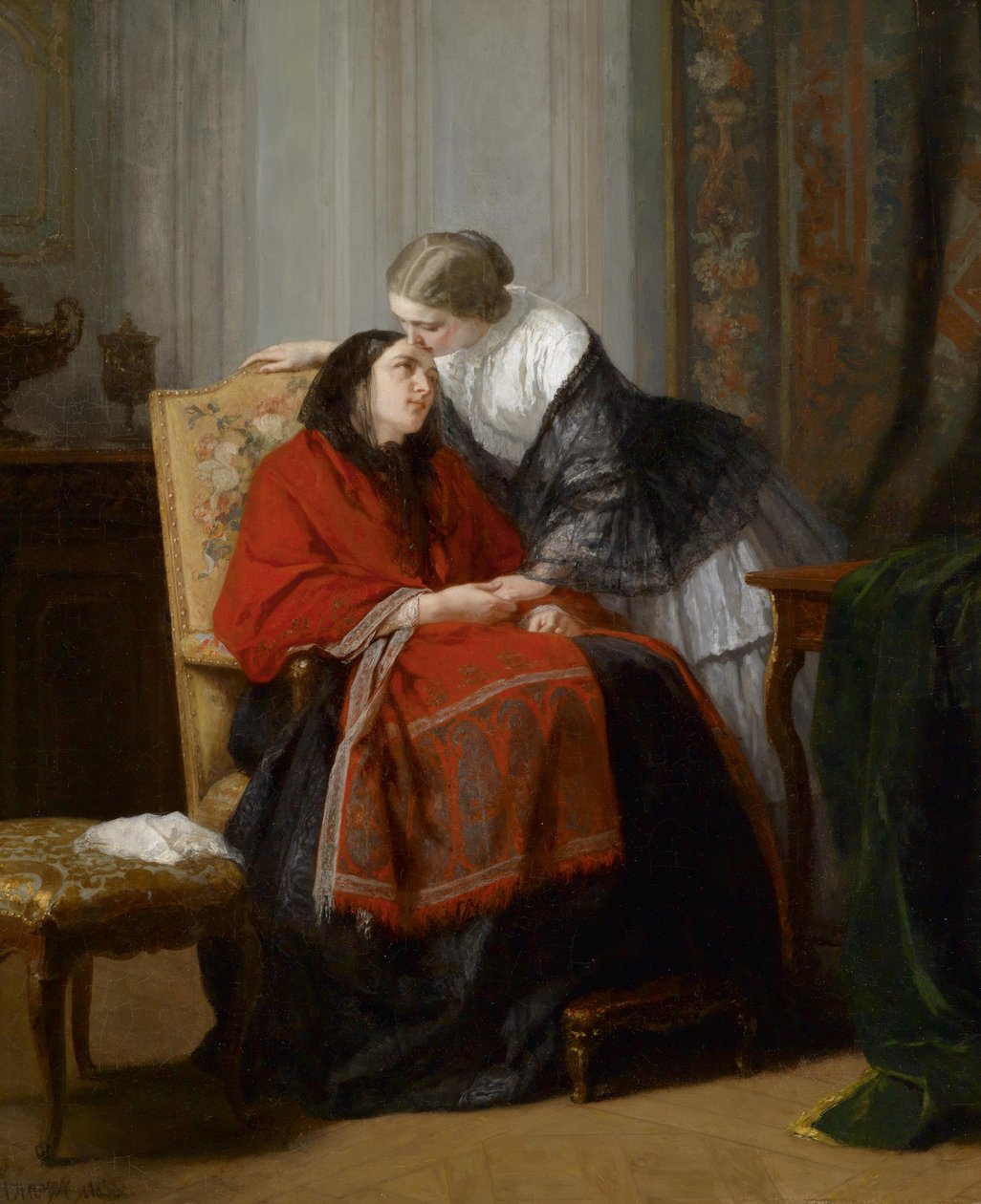 Le baiser - Jules Trayer