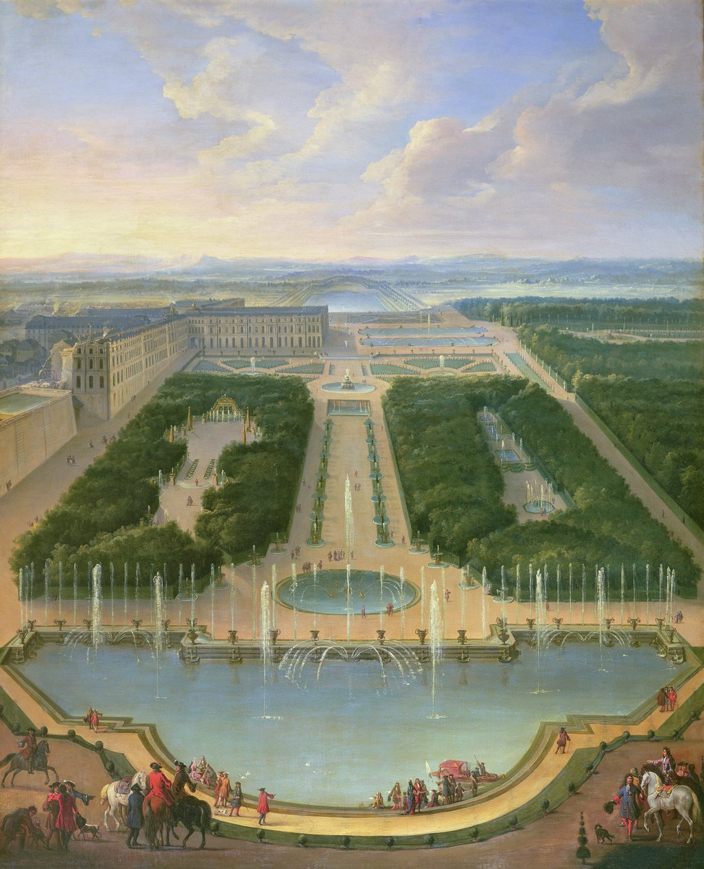 Vue en perspective du château de Versailles depuis la fontaine de Neptune, 1696 - Jean Baptiste Martin