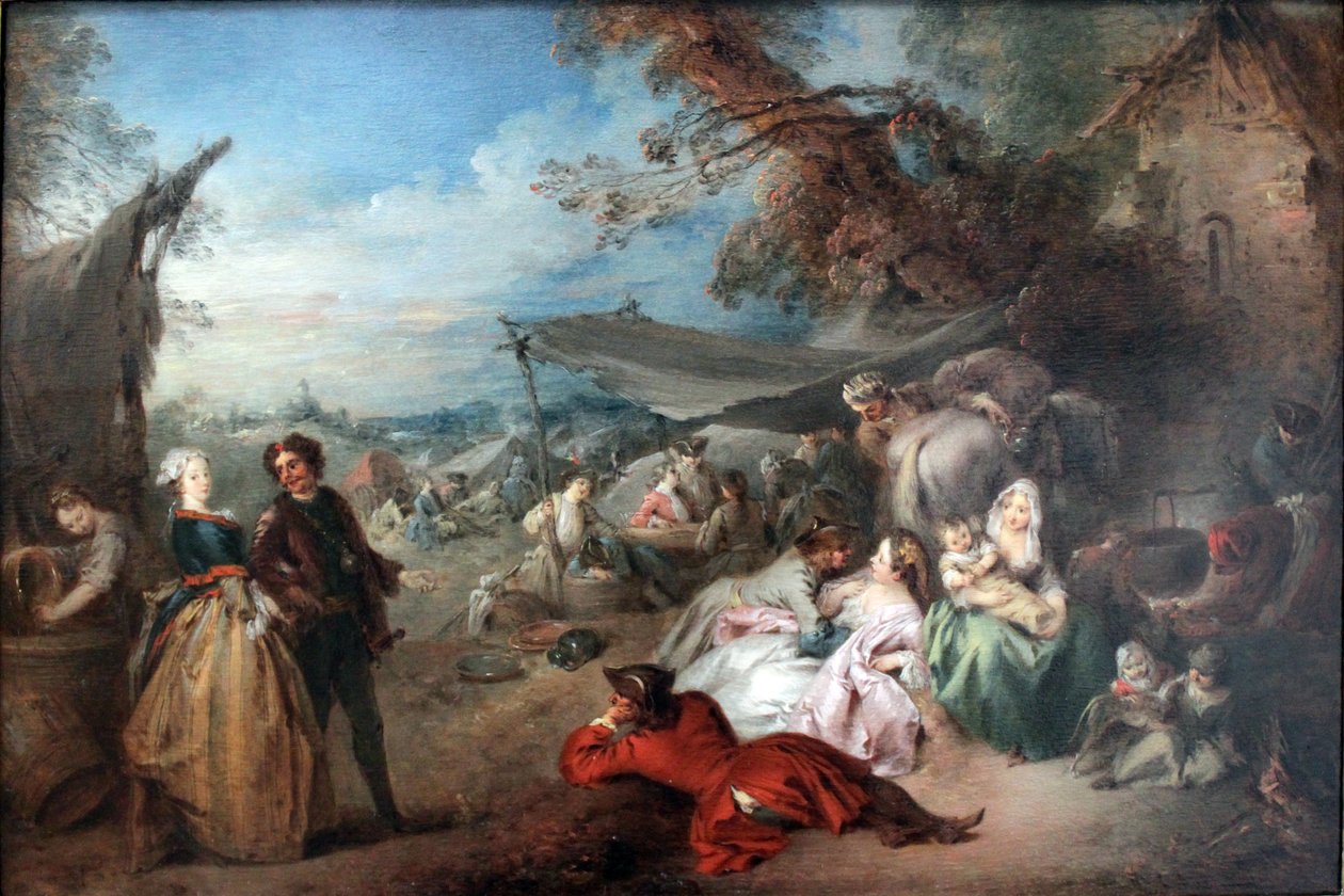 Le repos des troupes (Paix) - Jean Baptiste Pater