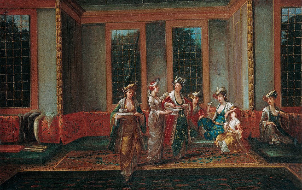 Femmes buvant du café - Jean Baptiste Vanmour