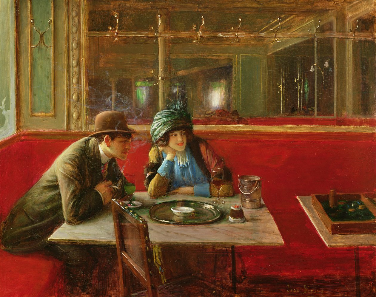 Au café - Jean Beraud
