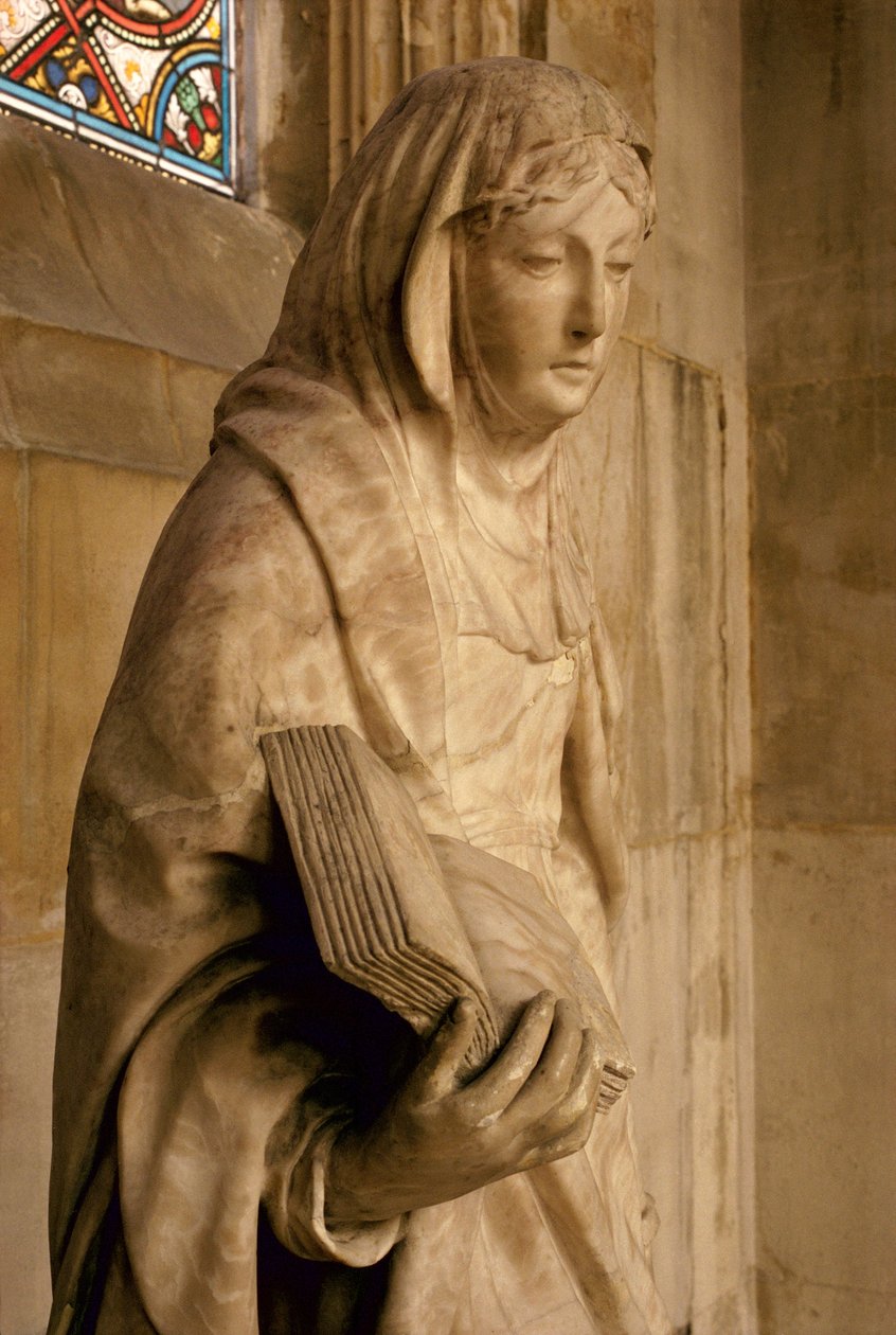 Sainte Anne et sa fille la Vierge Marie (détail de Sainte Anne) - Jean Bullant