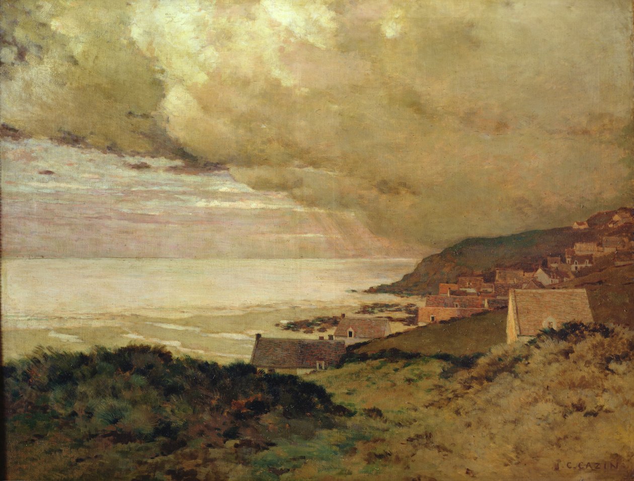 Tempête, Enquihen, Pas-de-Calais, 1876 - Jean Charles Cazin