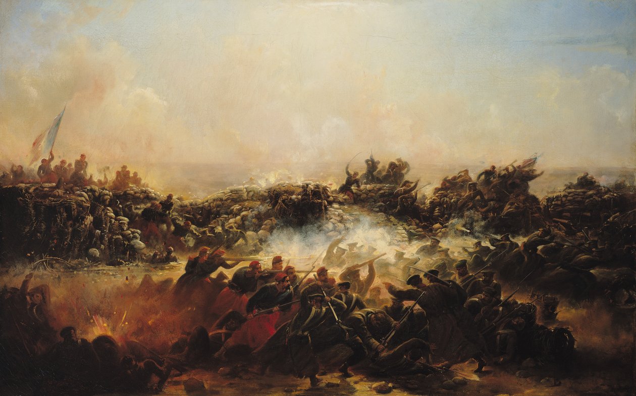 La Bataille de Sébastopol, section droite du triptyque, après 1855 - Jean Charles Langlois