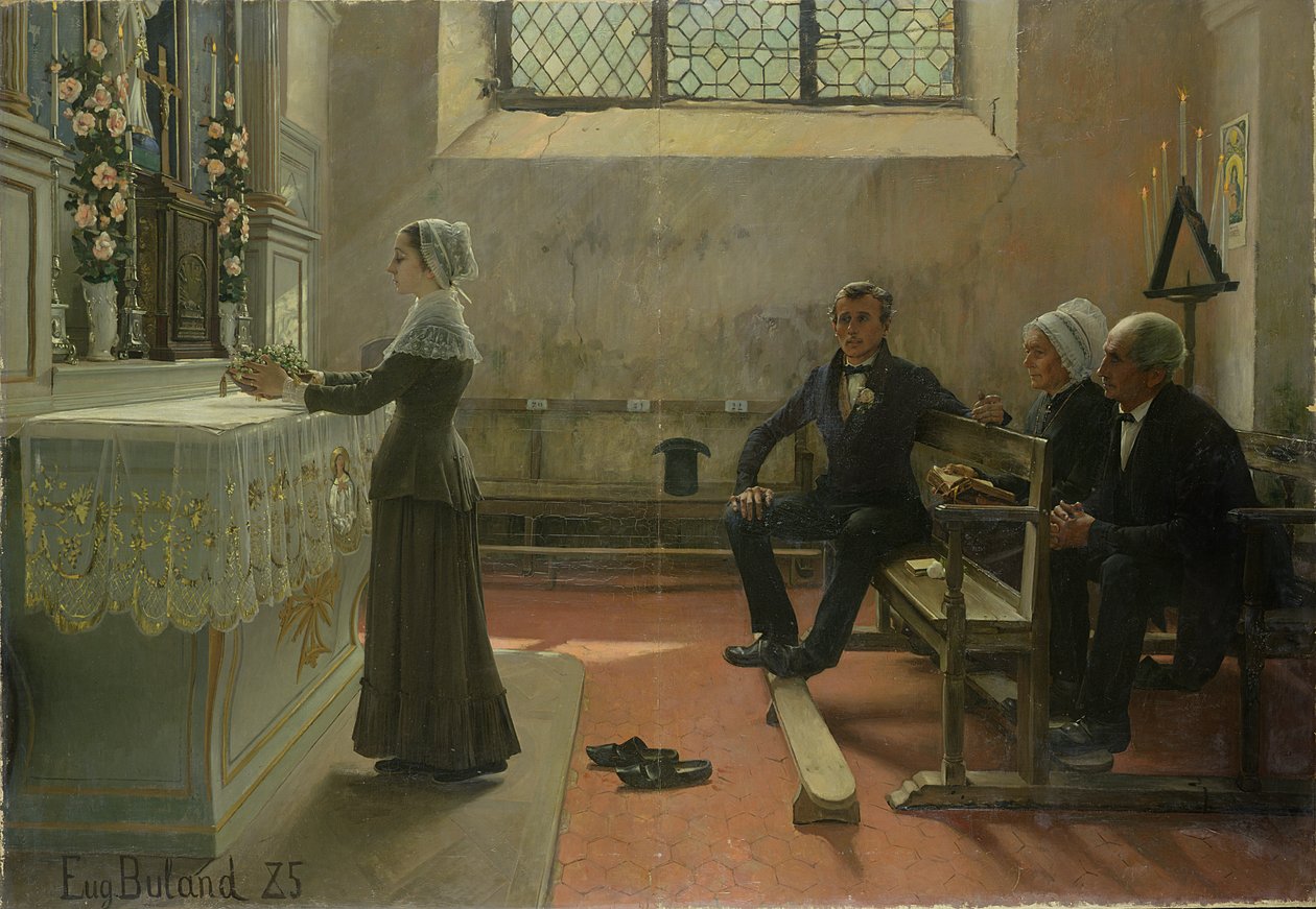 Offrande à la Vierge le Jour Après le Mariage - Jean Eugene Buland