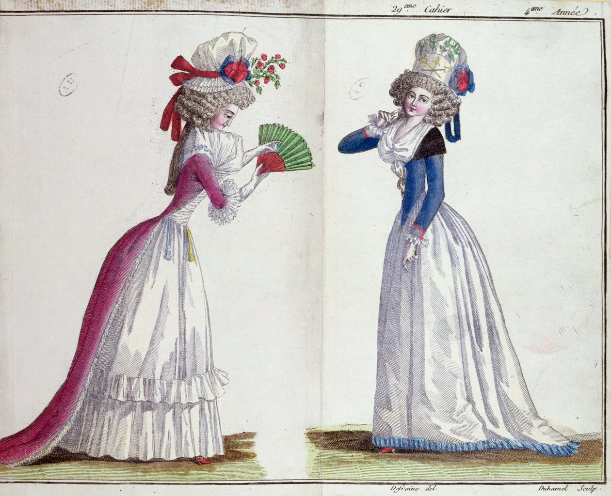 Planche de mode, 1789 - Jean Florent Defraine