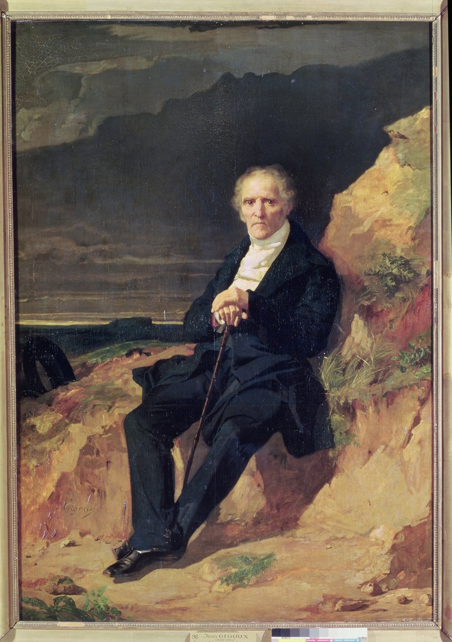 Portrait de Charles Fourier (1772-1837) - Jean Francois Gigoux