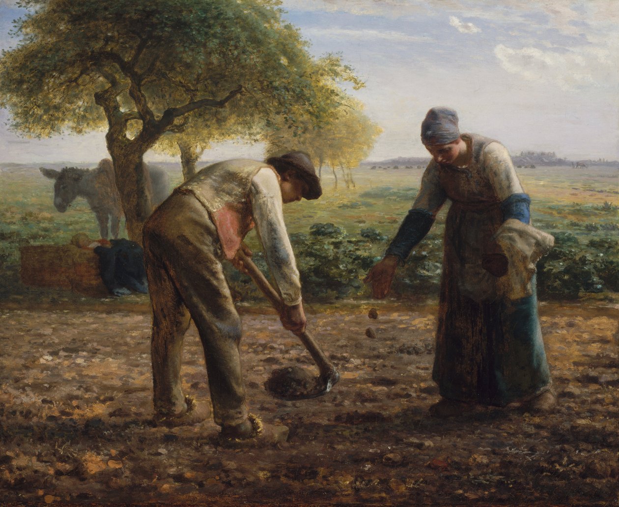 Planteurs de pommes de terre - Jean Francois Millet