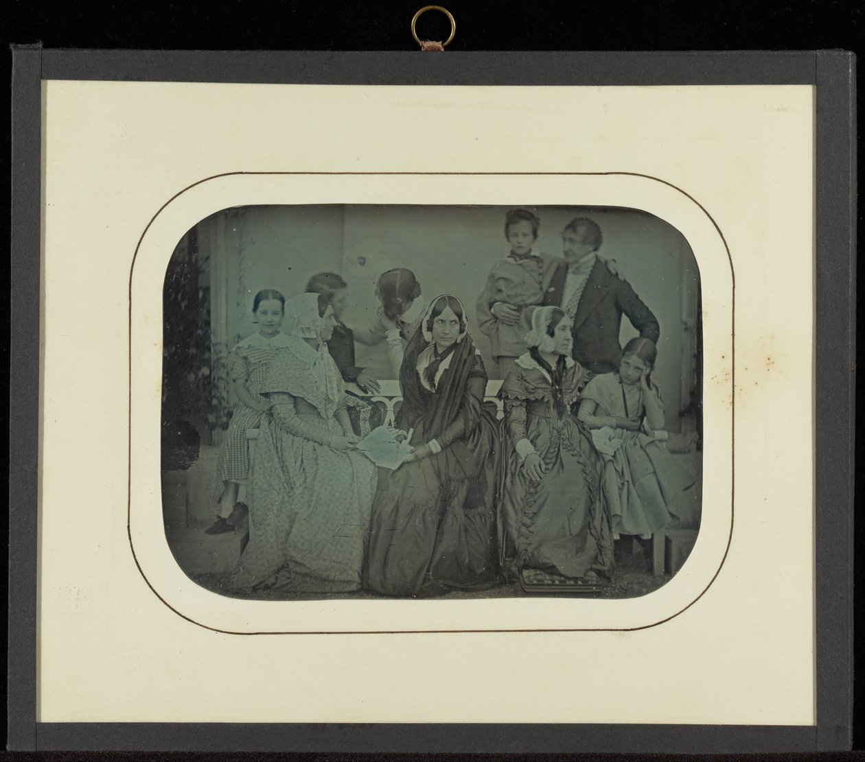 (Portrait de groupe de neuf membres de la famille Eynard-Lullin) - Jean Gabriel Eynard