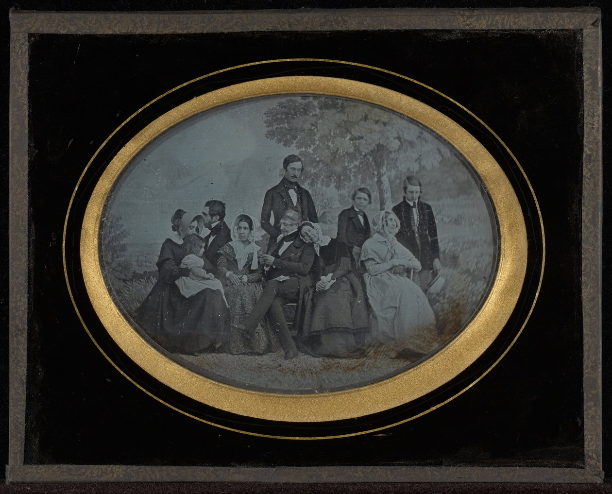 (Portrait de groupe de dix membres du Cercle d