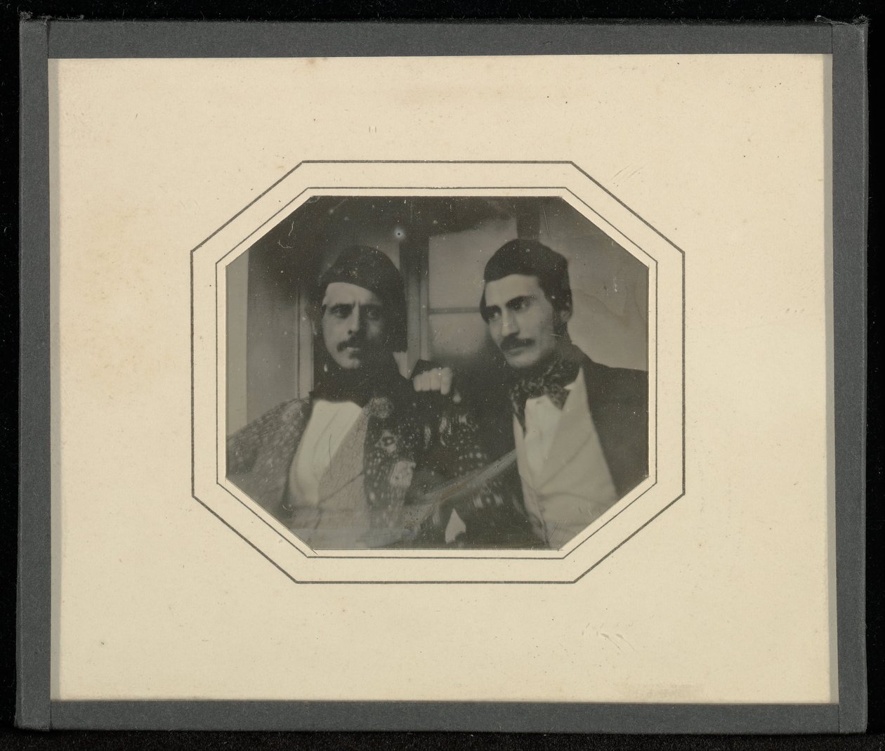 (Portrait de deux hommes moustachus) - Jean Gabriel Eynard
