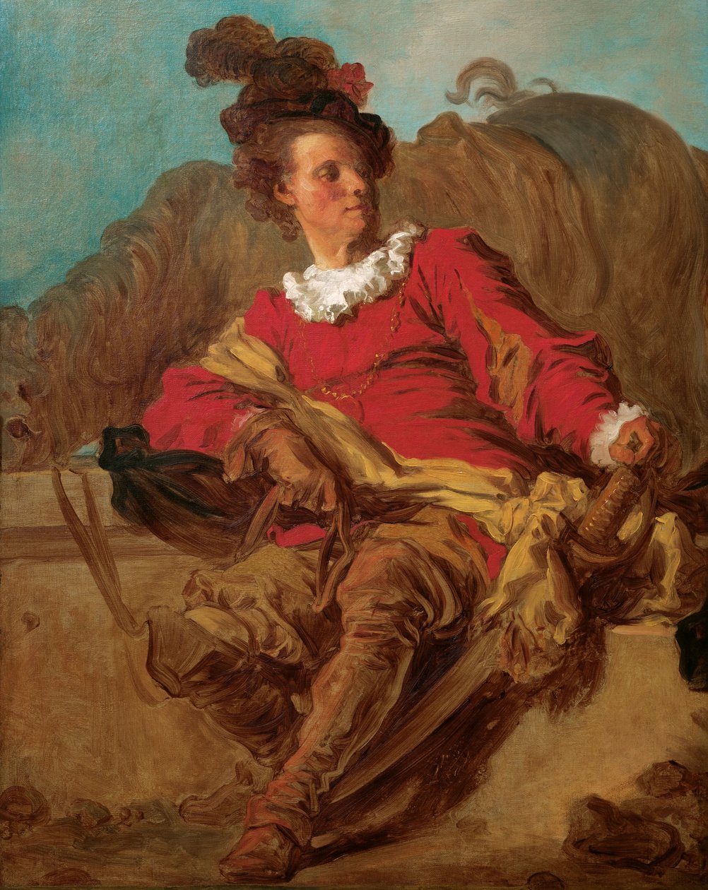 Jean-Claude Richard, abbé de Saint-Non, habillé à l