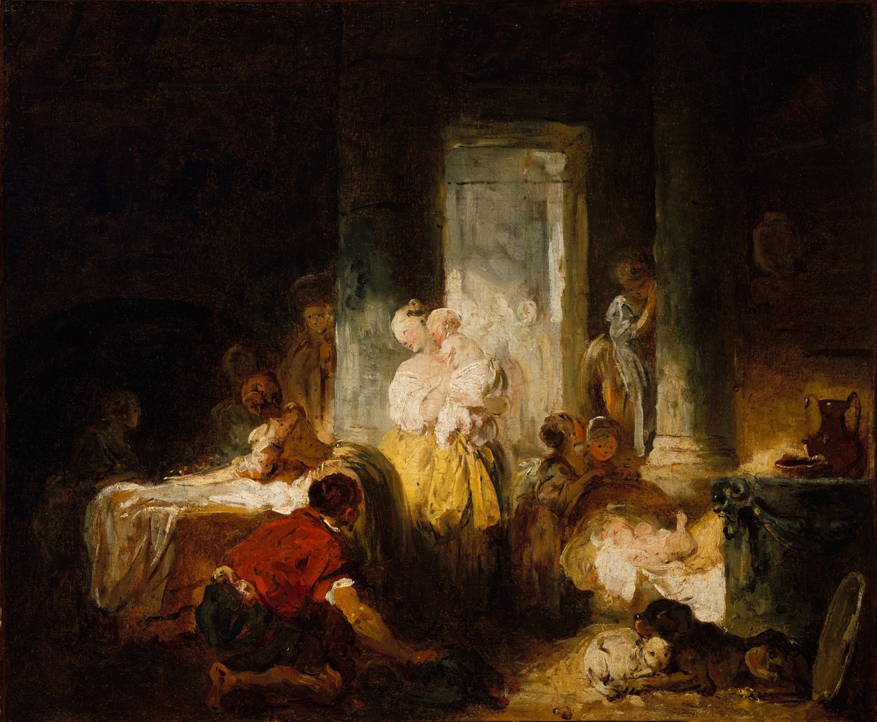 La mère heureuse - Jean Honore Fragonard