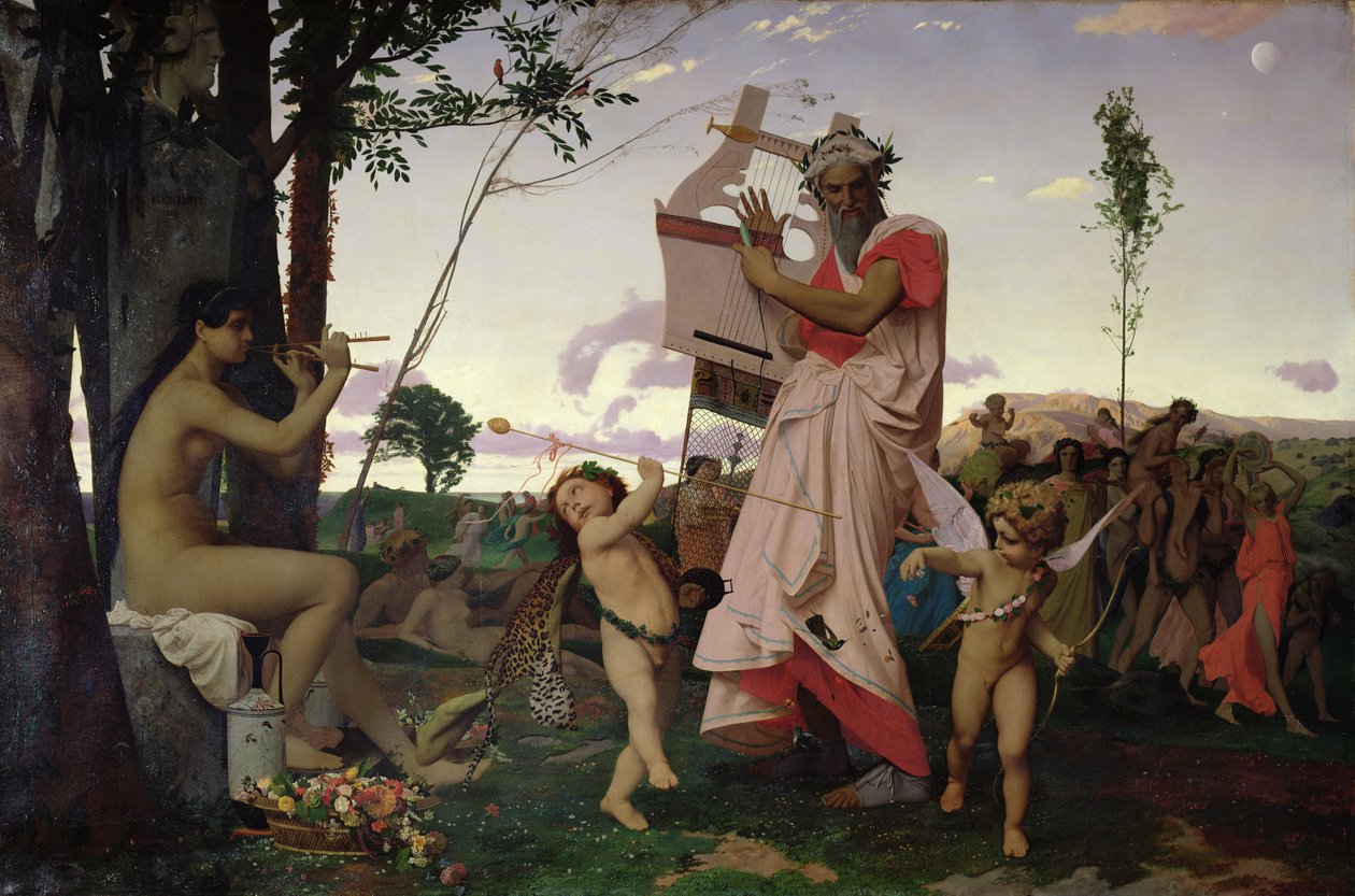 Anacréon, Bacchus et Aphrodite, 1848 - Jean Leon Gerome