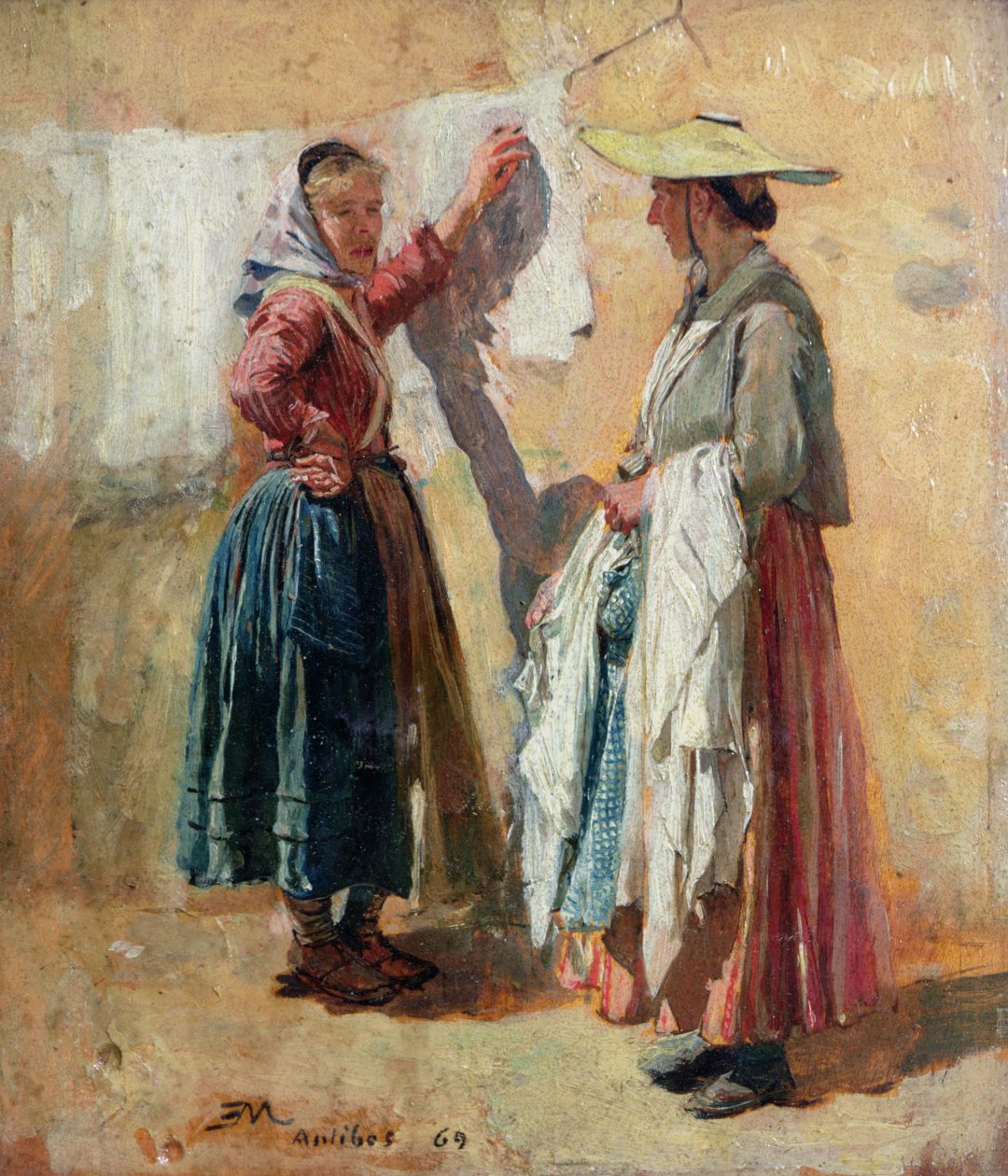 Lavandières à Antibes, 1869 - Jean Louis Ernest Meissonier