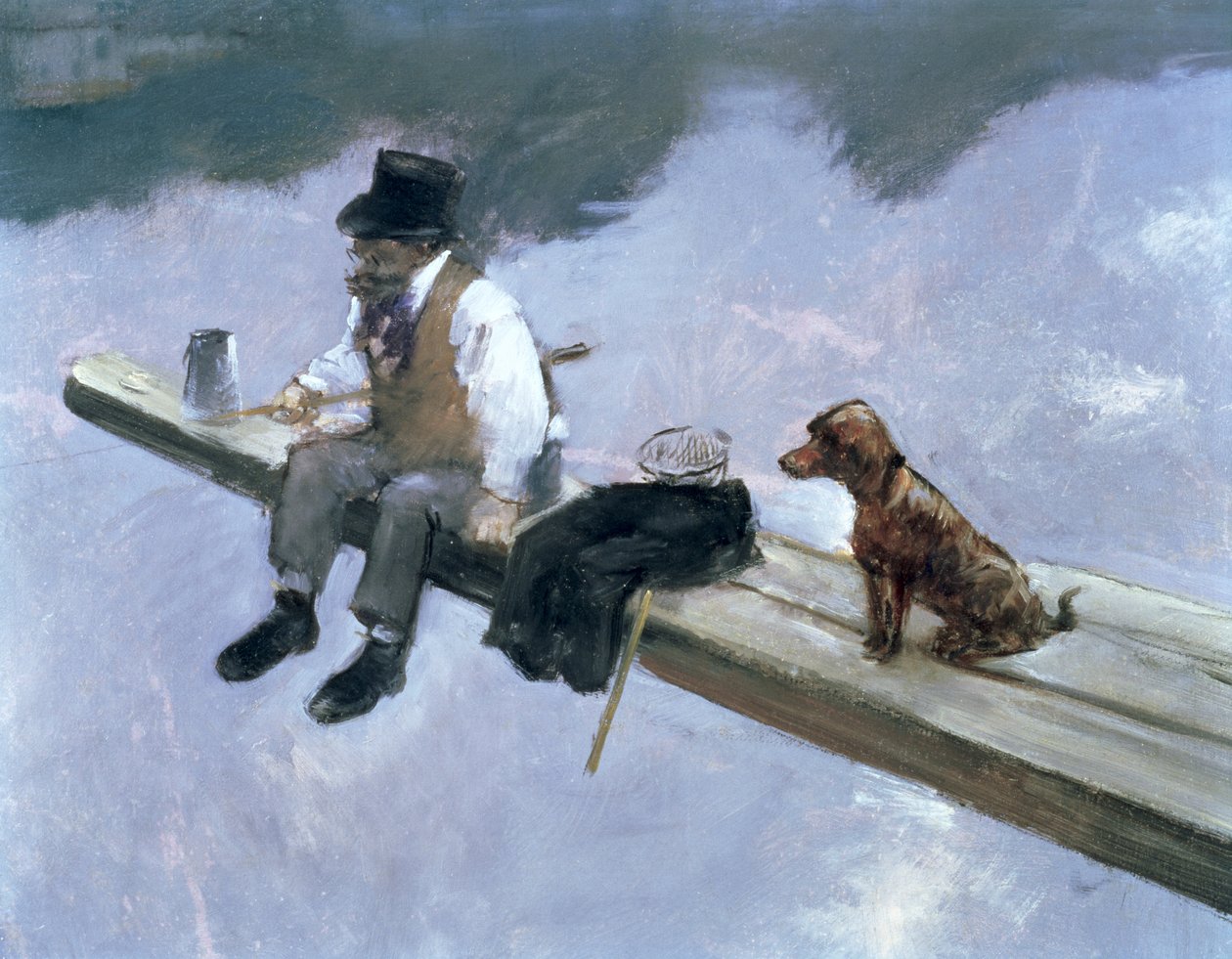 Le pêcheur, détail d
