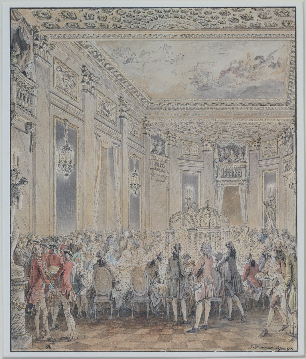 Festin donné par Madame du Barry (1743-93) pour Louis XV le 2 septembre 1771 à l