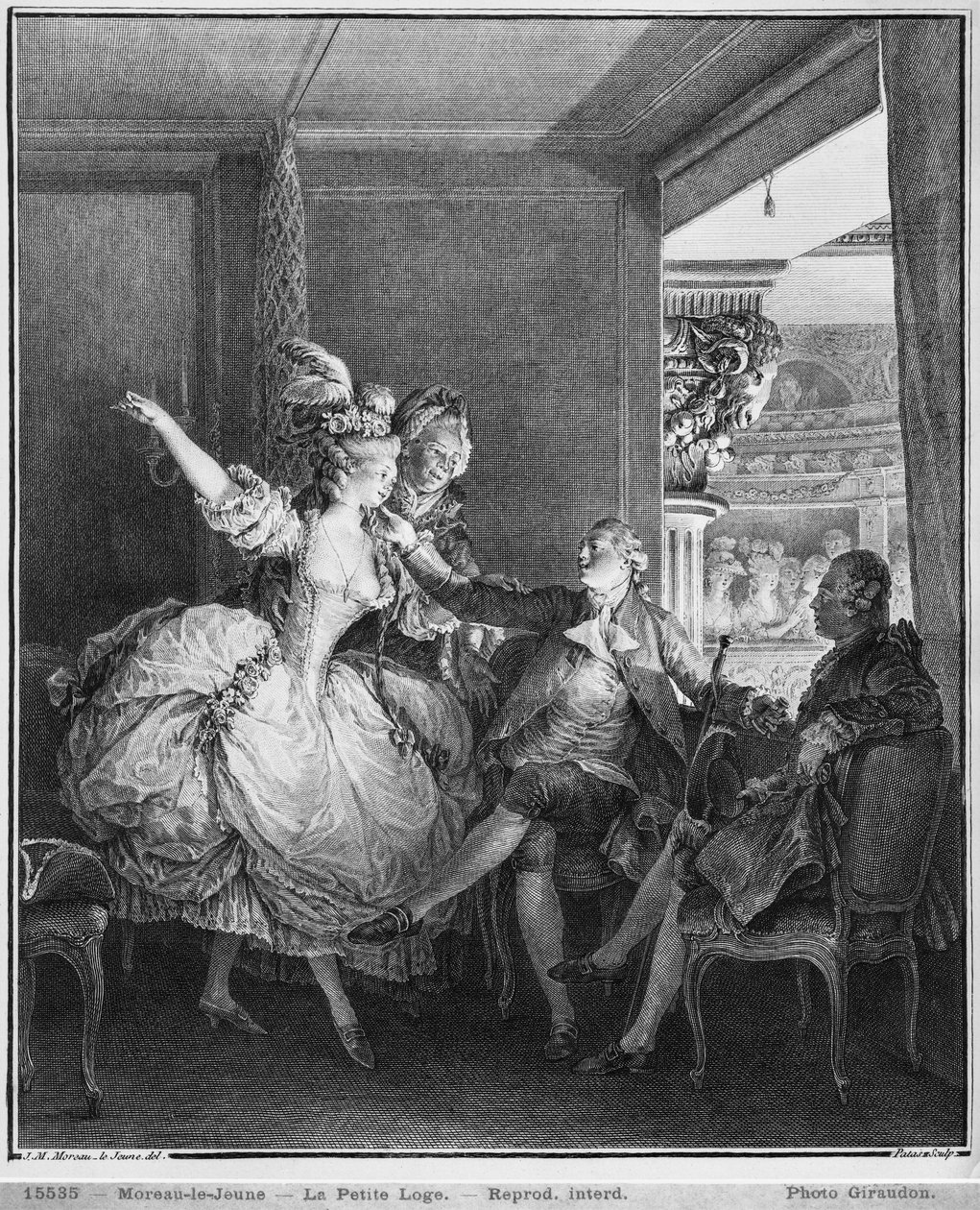 La petite boîte, gravée par Charles Emmanuel Patas - Jean Michel the Younger Moreau