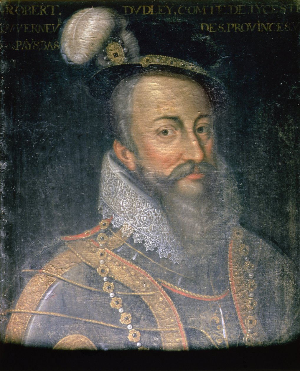 Portrait de Robert Dudley (1532-88) Comte de Leicester - Jean Laurent Mosnier