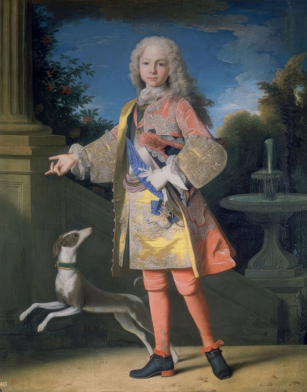 Portrait de Ferdinand de Bourbon, Prince des Asturies (avant restauration) - Jean Ranc