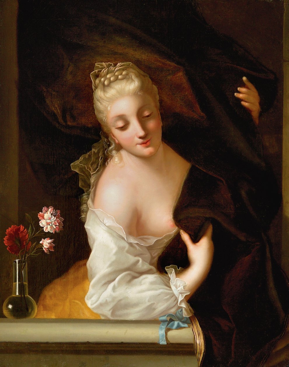 Une dame à une fenêtre - Jean Raoux
