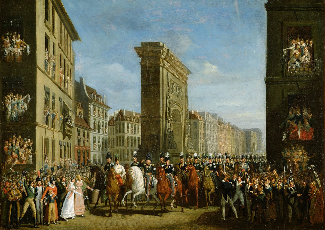 Passage des souverains alliés devant la Porte Saint-Denis, 31 mars 1814 - Jean Zippel