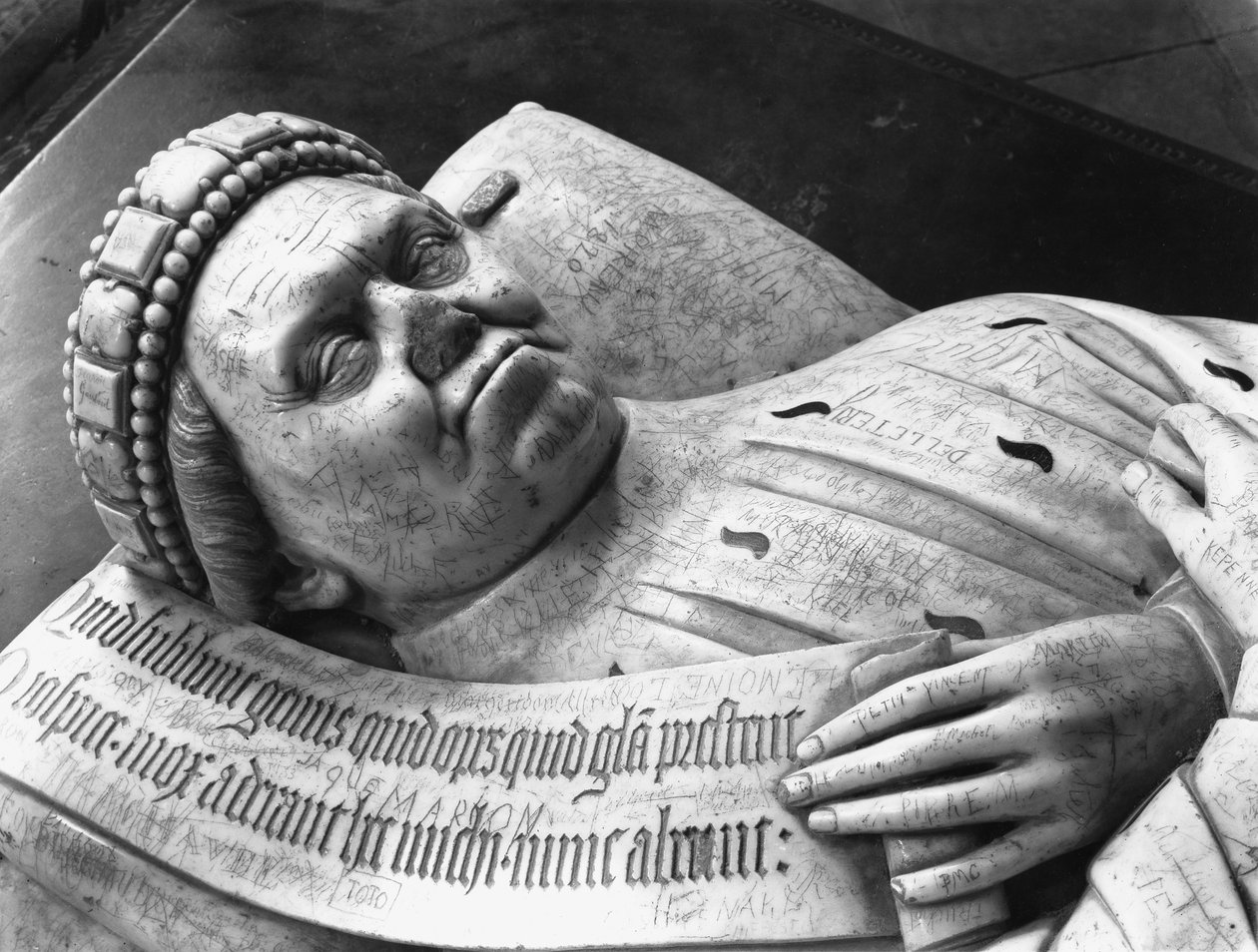 Effigie du duc Jean de Berry (1340-1416) comte de Poitiers, détail - Jean de Cambrai