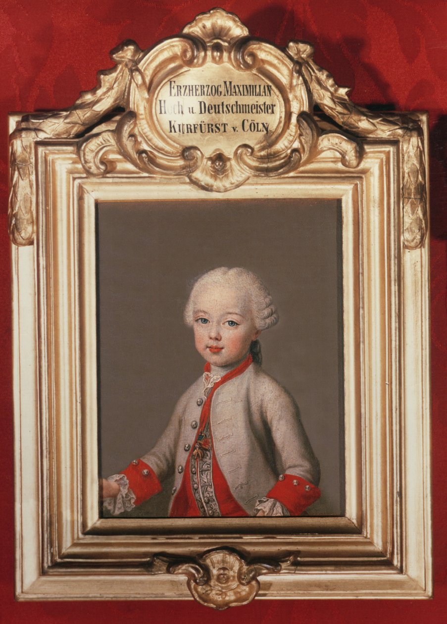 Maximilien (1756-1801) plus jeune fils de François Ier et Marie-Thérèse d