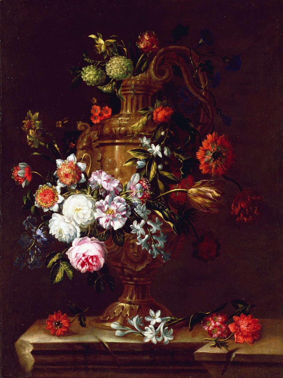 Nature morte de fleurs dans une urne, 17ème siècle - Jean Baptiste Monnoyer