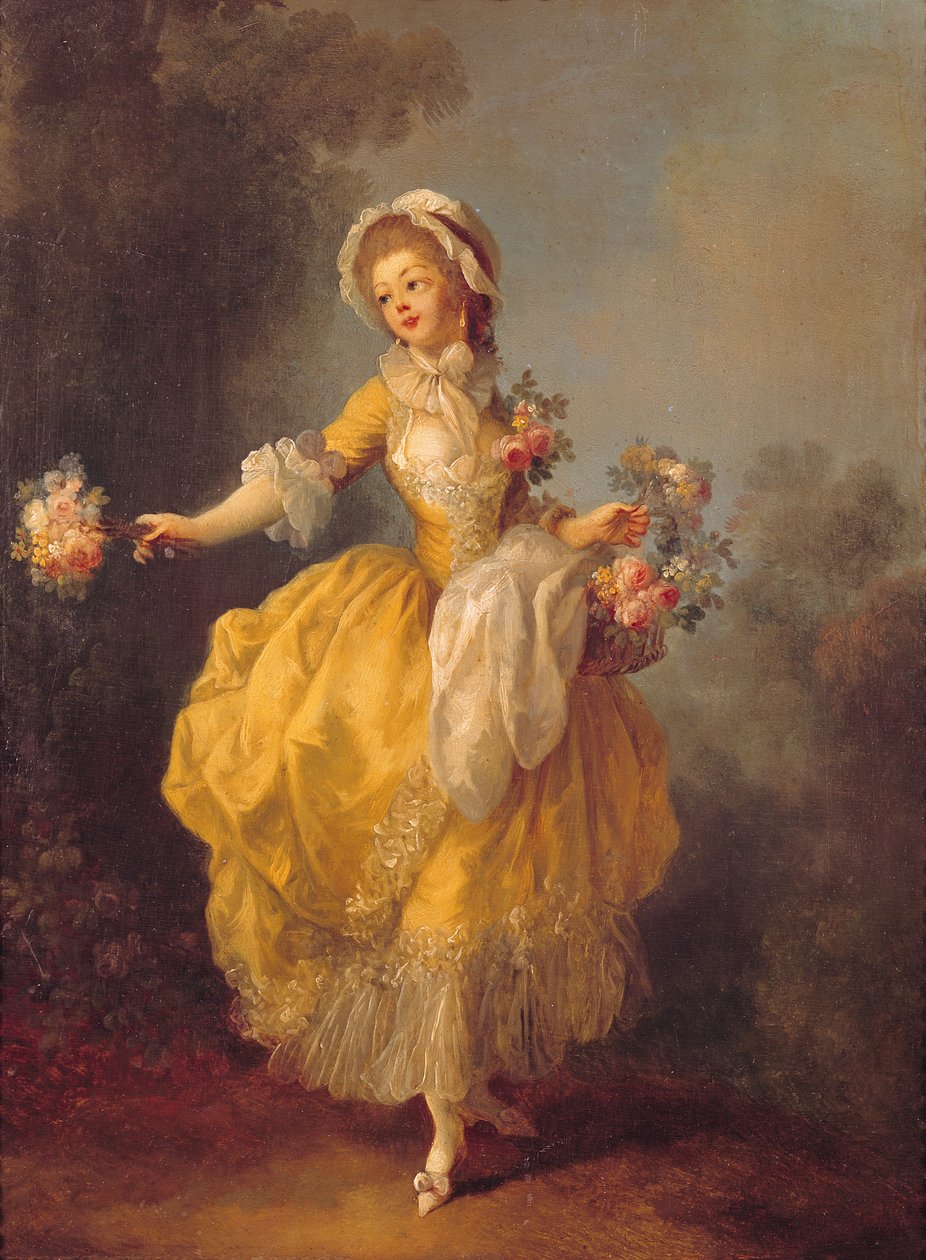 Danseuse avec un bouquet - Jean Frederic Schall