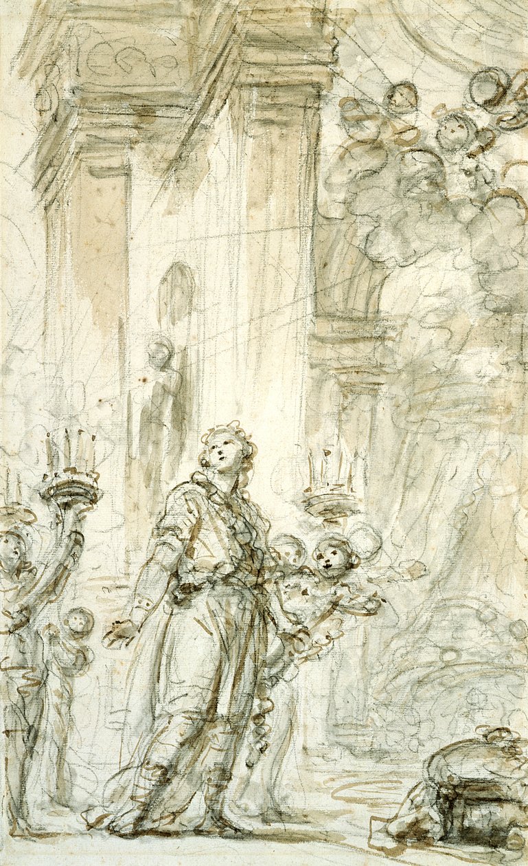 Ruggiero est conduit à sa chambre (détail) - Jean Honore Fragonard
