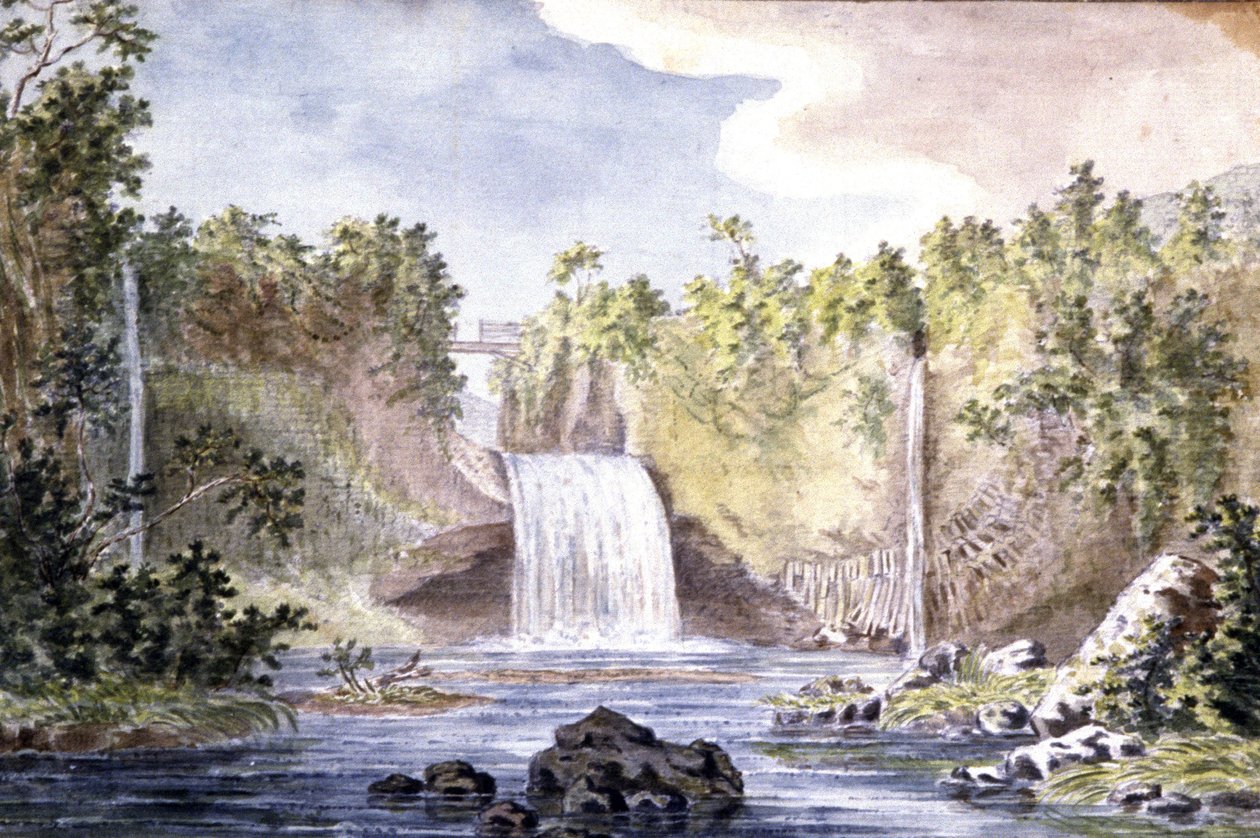 Cascade rocheuse sur l