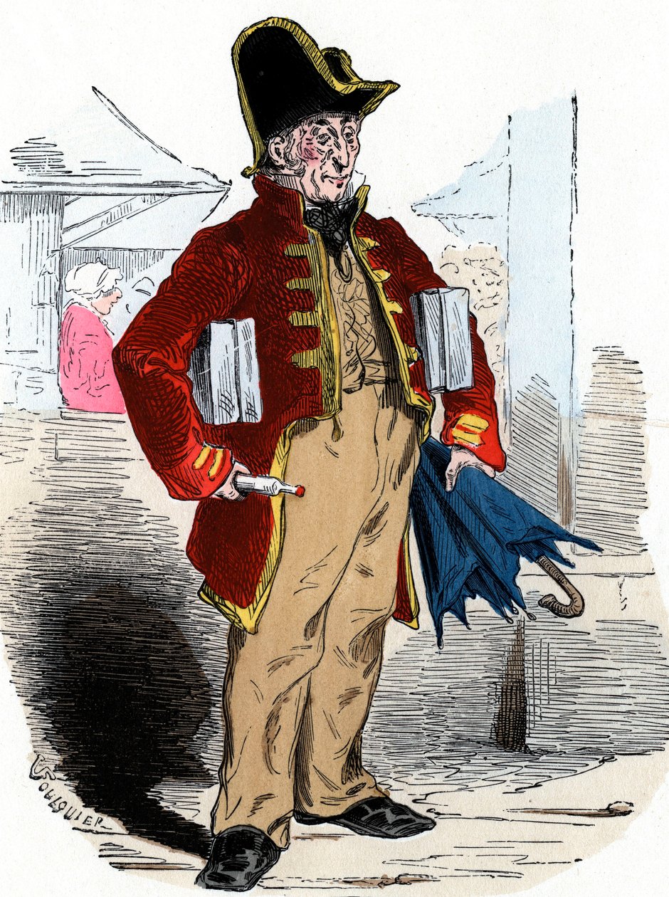 Homme vendant de l