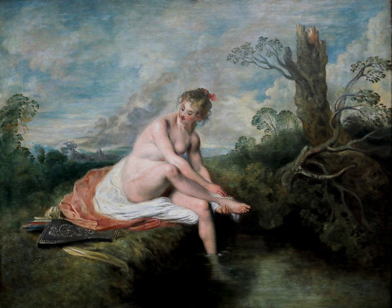 Diane à son bain - Jean Antoine Watteau