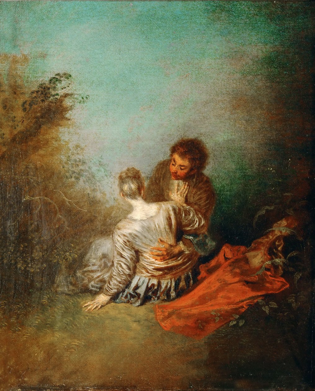 Le Faux Pas - Jean Antoine Watteau