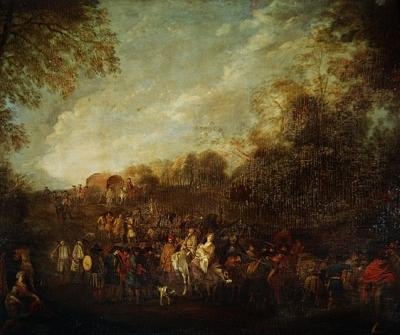 Troupes en marche - Jean Antoine Watteau