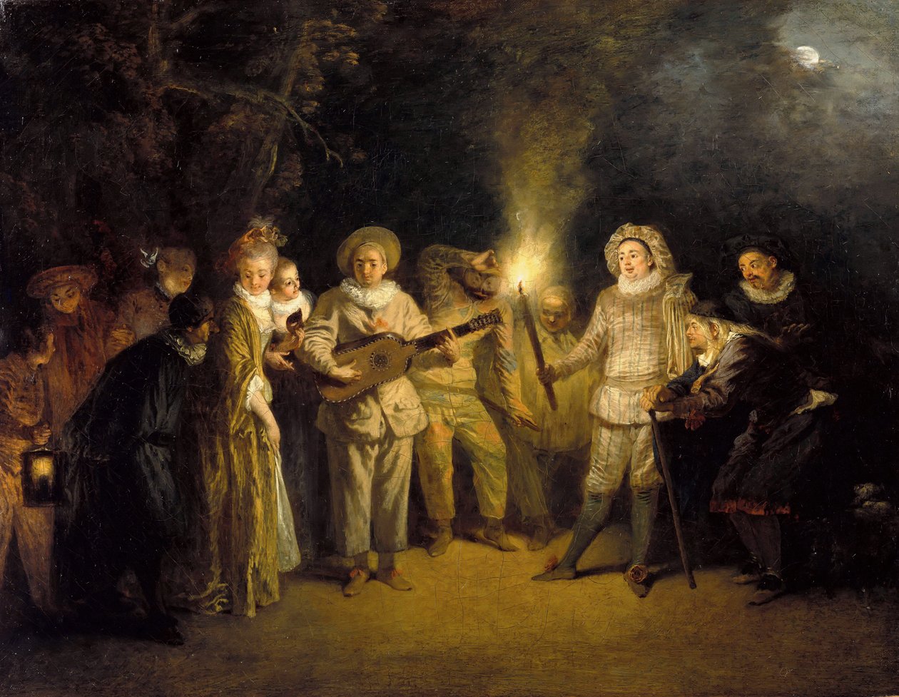 La comédie italienne, après 1716 - Jean Antoine Watteau