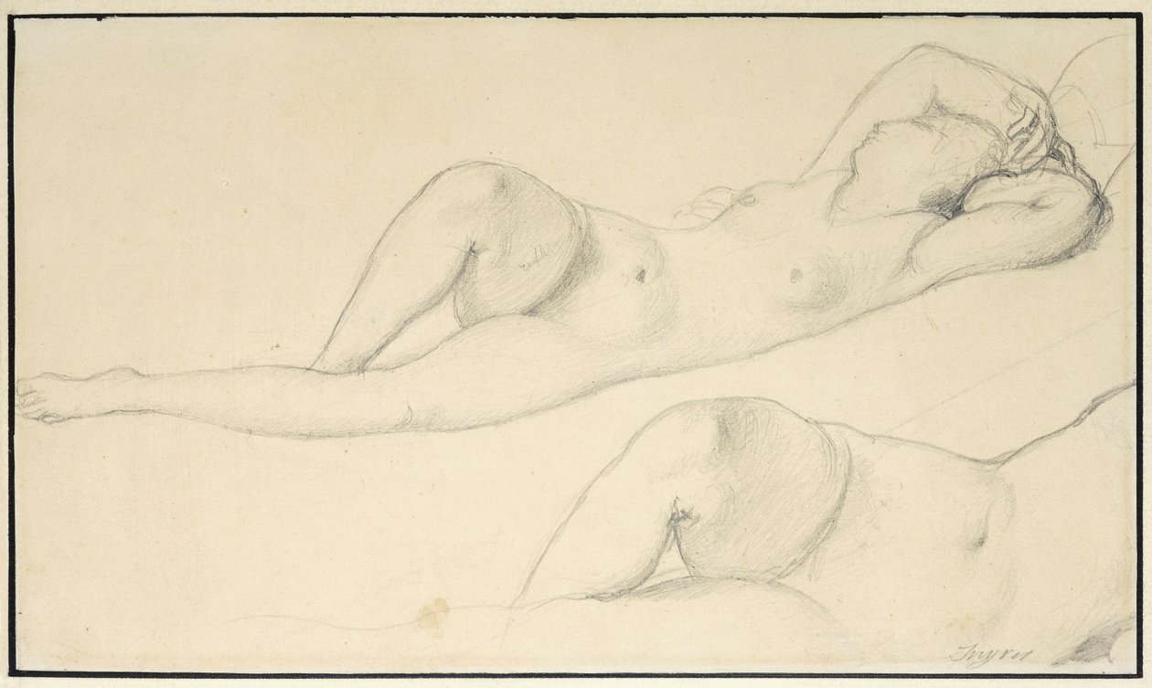 Une femme nue allongée - Jean Auguste Dominique Ingres