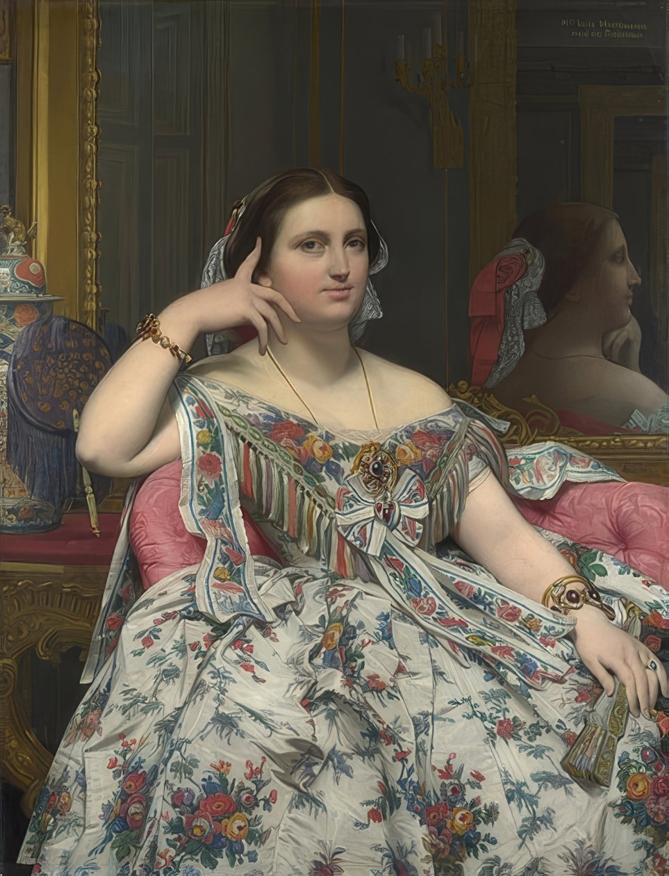 Madame Moitessier. 1856 - Jean Auguste Dominique Ingres