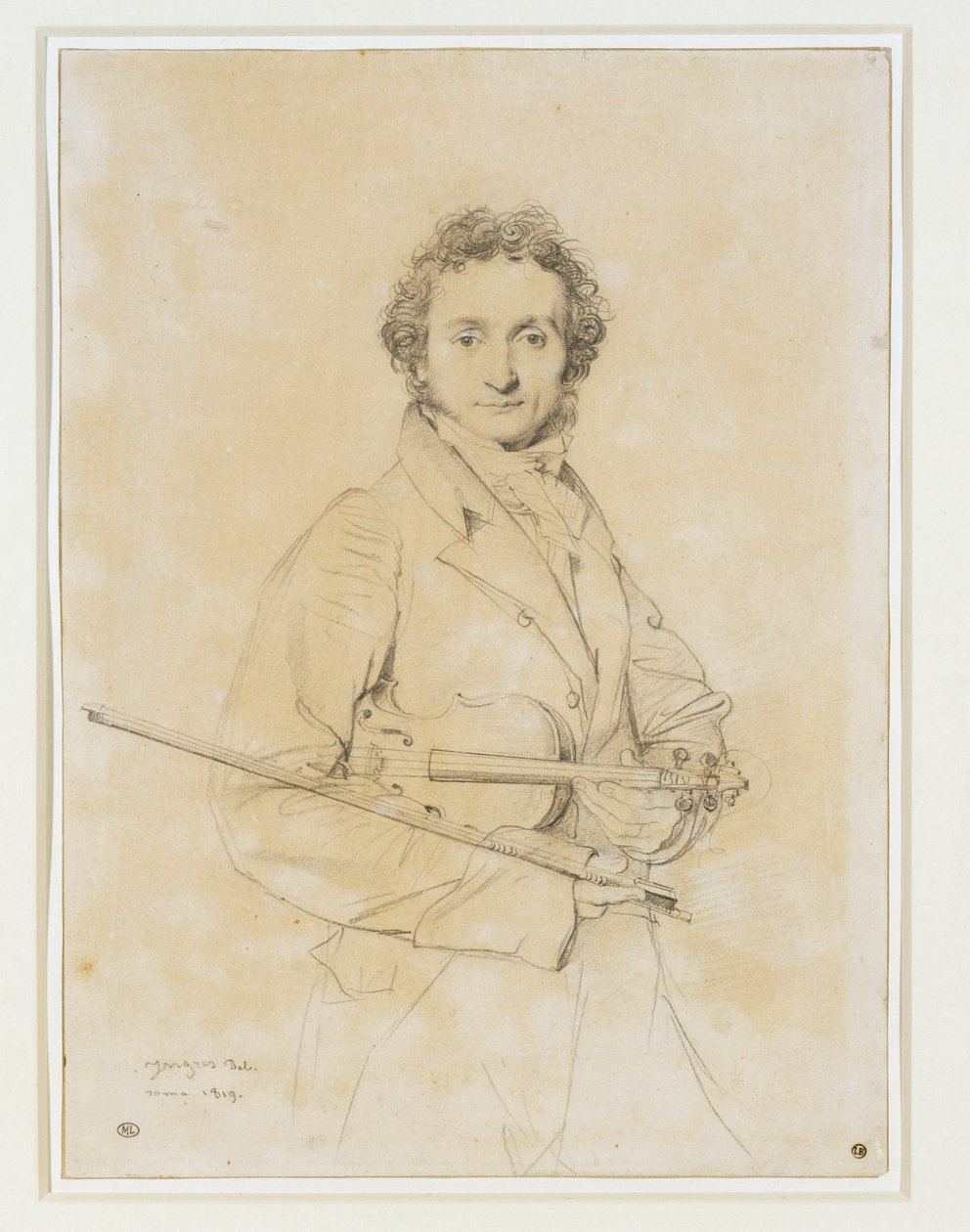 Niccolo Paganini, violonsSt. 1819 ... - Jean Auguste Dominique Ingres