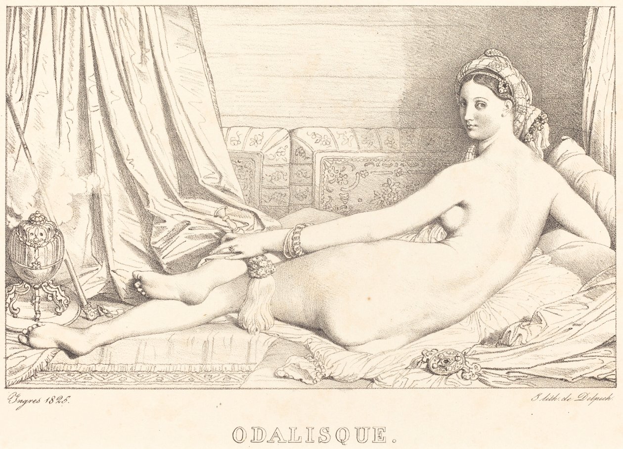 Odalisque - Jean Auguste Dominique Ingres