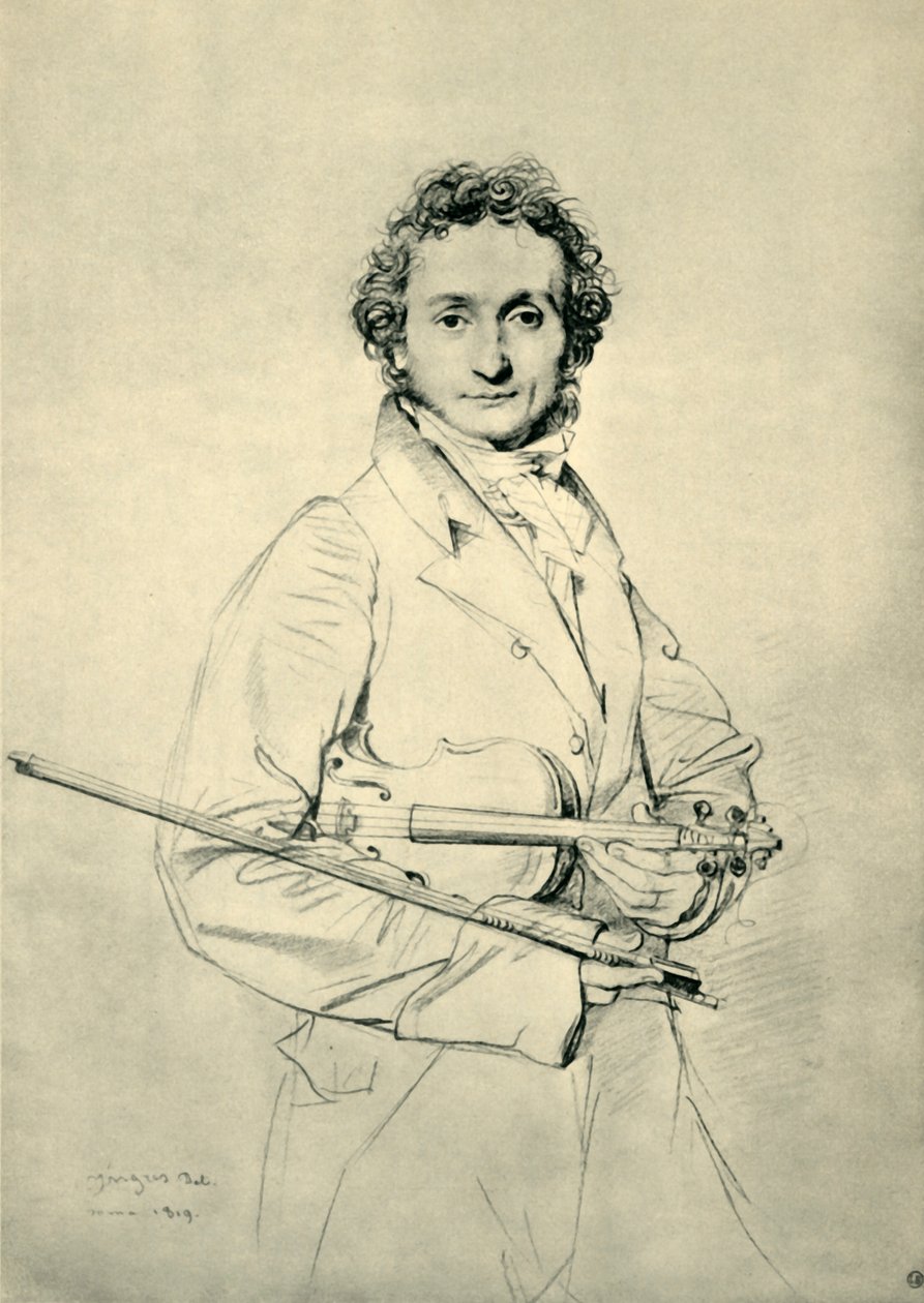 Paganini, Rome, 1819, 1943 - Jean Auguste Dominique Ingres