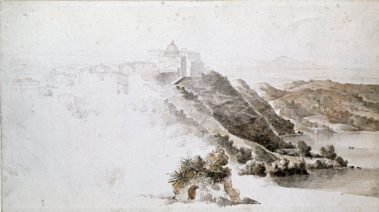 Vue de Tivoli - Jean Auguste Dominique Ingres