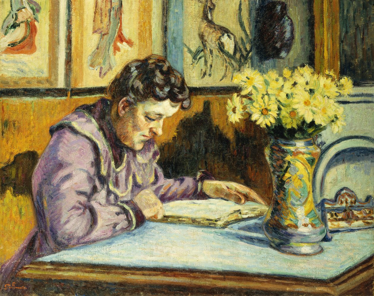 Femme lisant, c.1895 - Jean Baptiste Armand Guillaumin