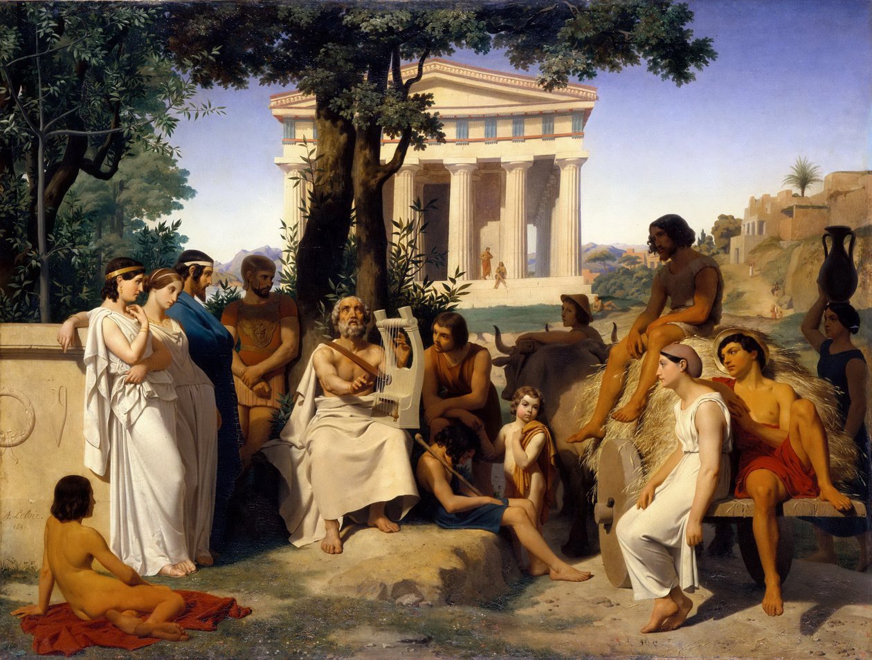 Homère - Jean Baptiste Auguste Leloir