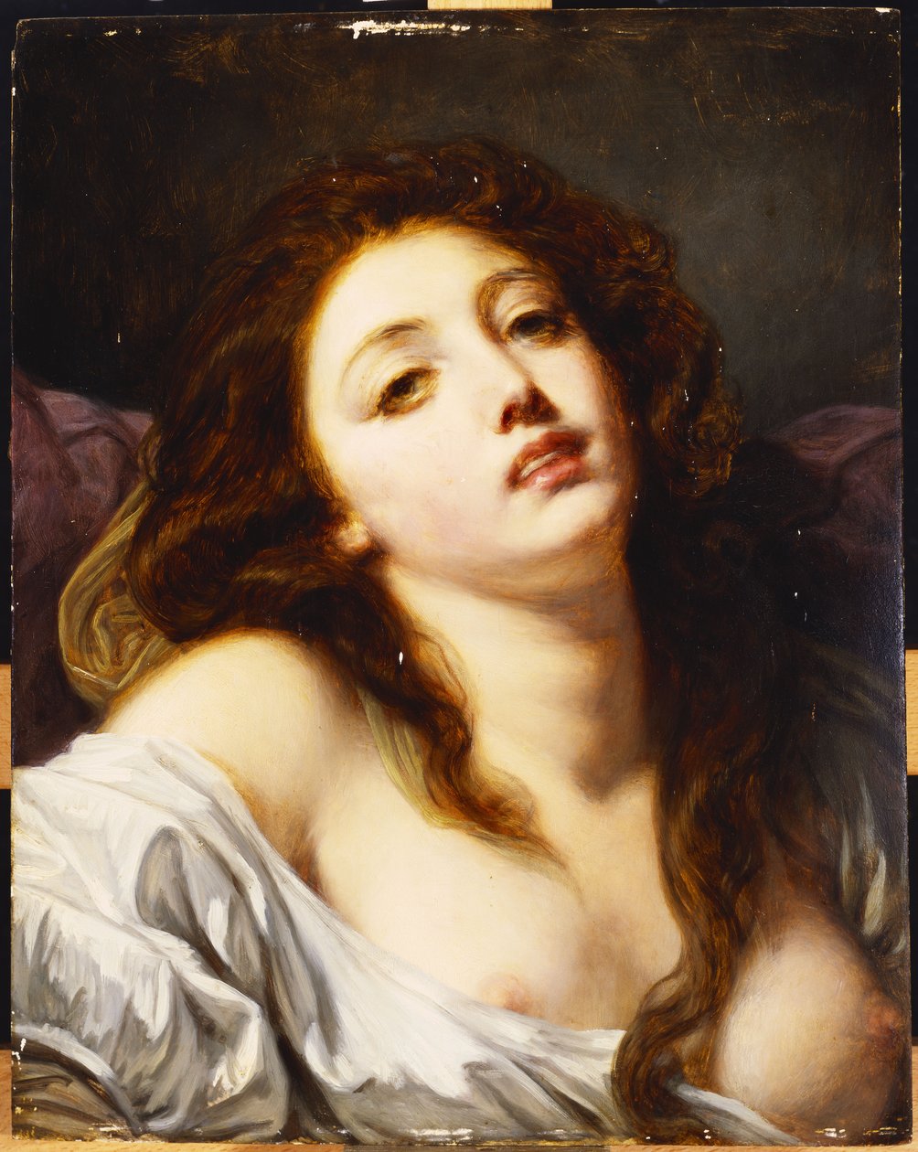 Jeune femme, buste - Jean Baptiste Greuze